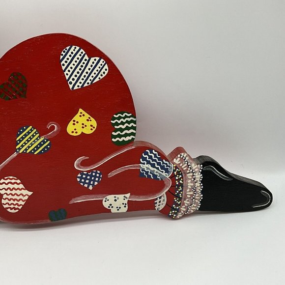 Vintage Hand Crafted Set of 2 Wood Cut Out Clown Wall Decor MCM Collectible - Picture 8 of 16